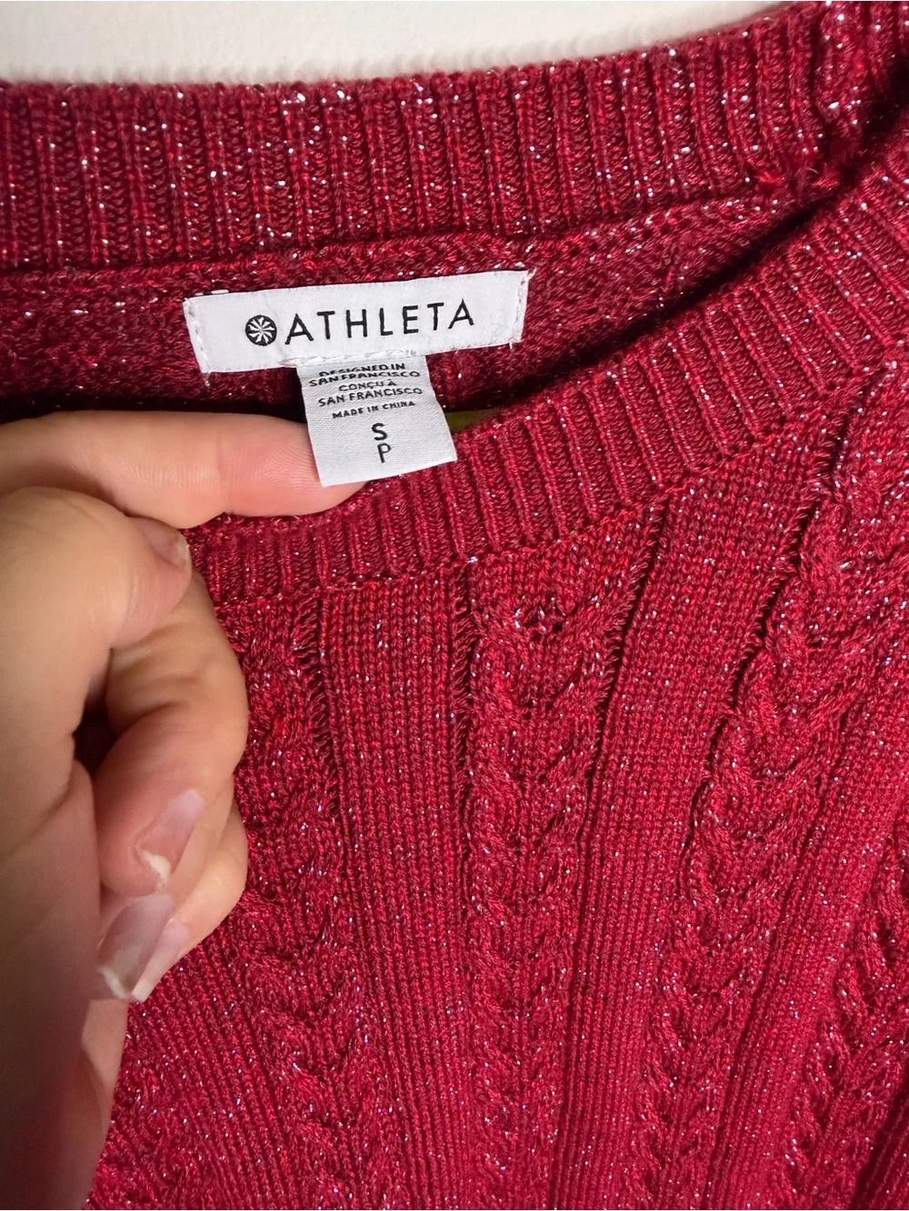 Athleta cozy cable